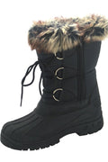 Fur Trim Snow Boots GOLDEN ROAD TRADING INC