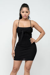 Tie Front Mini Dress
