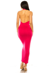 Halter Neck Midi Dress