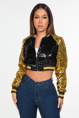 Sequins Varsity Jacket