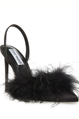 STEVE MADDEN Pointed Toe Feather High Heel