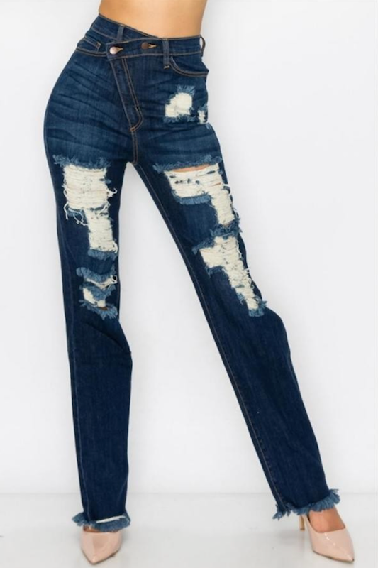 High Rise Loose Fit Jeans