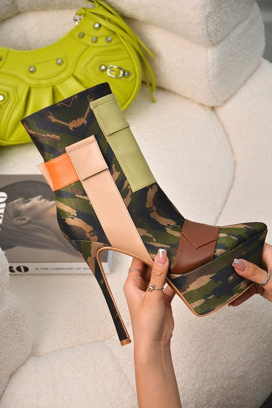 Pointy Platform Bootie