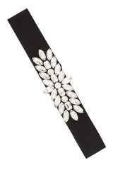 Crystal Accent Elastic Belt