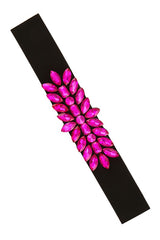 Crystal Accent Elastic Belt