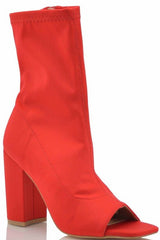 Square Open Toe Chunky Heel