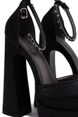 Platform Pointy Block High Heels