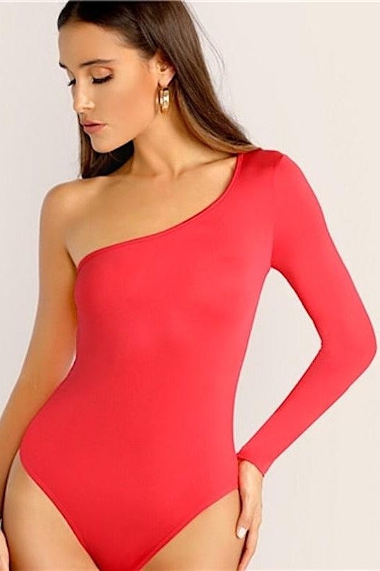 One Sleeve Shoulder Bodysuits (OLD) LETS GO APPAREL