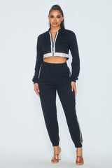 Rhinestone Jogger Set