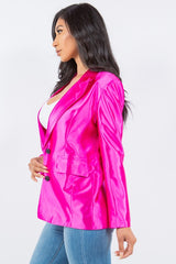 Satin Oversized Blazer