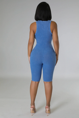 Mineral Wash Sleeveless Romper