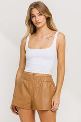 Pu Short Pants
