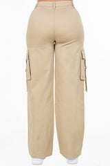 Wide Leg Cargo Pocket Pant