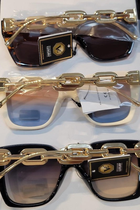 Link Chain Frame Sunglasses