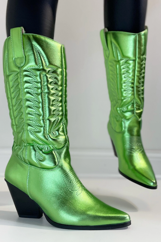 Southern Belle Metallic Cowboy Boots