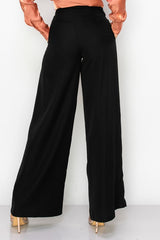 Wide Leg Circle Belted Pants