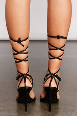 Square Toe Wrapped Around Strappy Sandal
