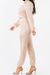 Sequin Pant Set