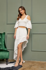 Side Ruffle Skirt