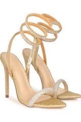 Gladiator Heel with Rhinestones